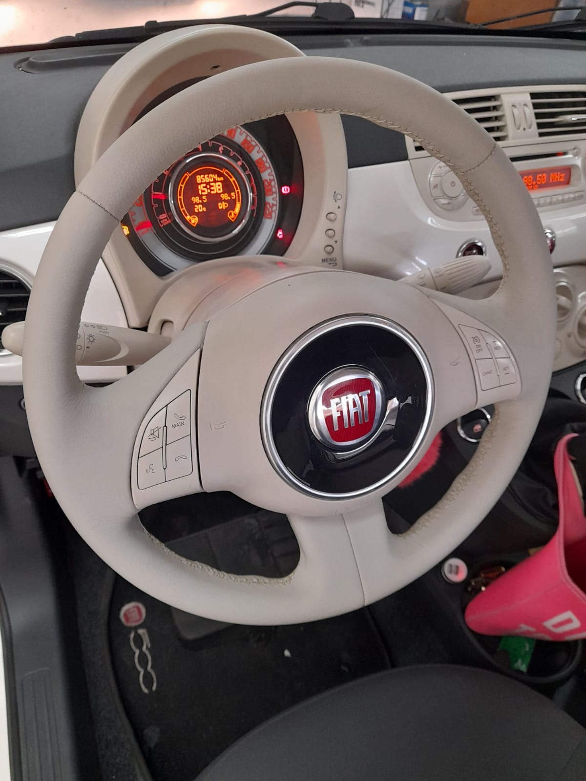 Courotec Recaro no ABC  Revestimento banco em couro Fiat 500